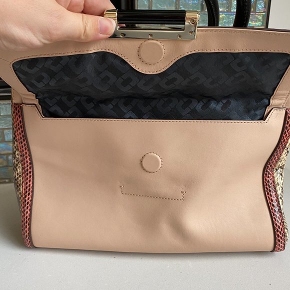 BUNDLE- DVF Black Python Shoulder Bag & Tote! - Picture 10 of 13